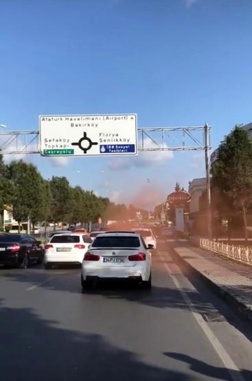 Düğün magandaları E-5te ateş açtı