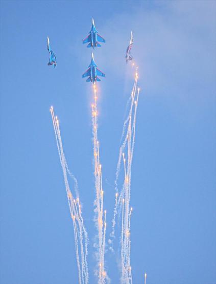 Rus pilotlardan TEKNOFESTte nefes kesen gösteri