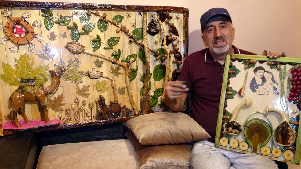Çöpleri sanat eserine dönüştürüyor