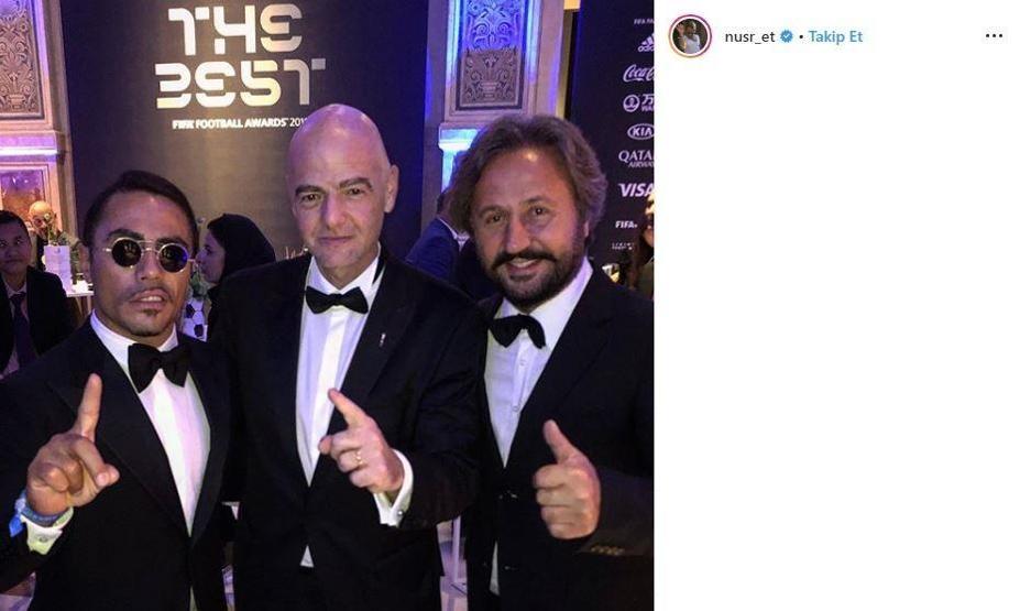 FIFA The Best ödül törenine Nusret damgası