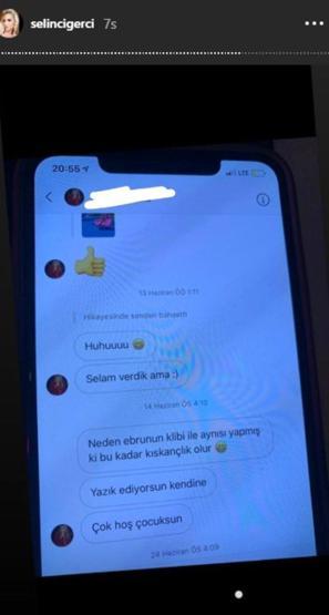 Selin Ciğerci, nişanlısına mesaj atan kadını ifşa etti