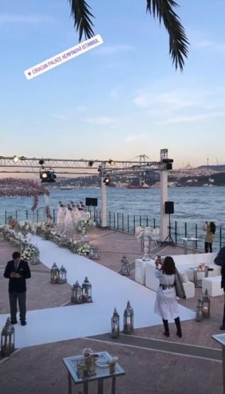 Çırağanda evlendiler