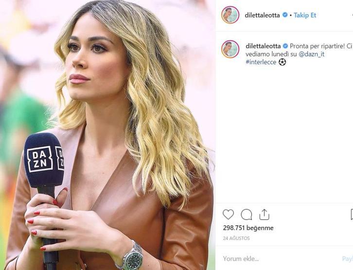 Diletta Leotta gala gecesine damga vurdu