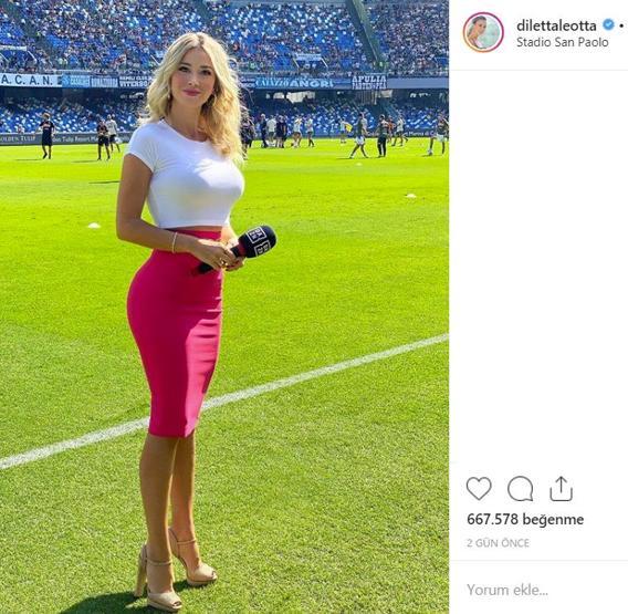 Diletta Leotta gala gecesine damga vurdu