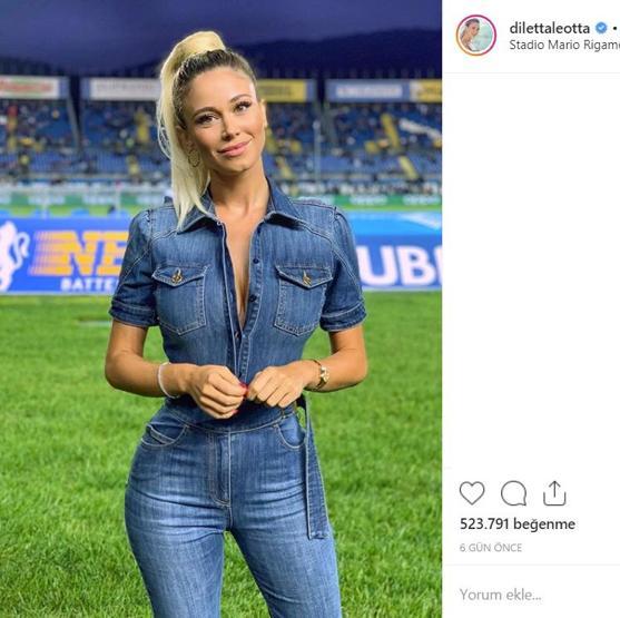 Diletta Leotta gala gecesine damga vurdu
