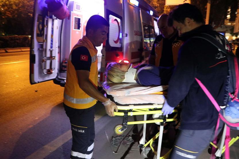 Ankara Çankayada feci kaza Kız arkadaşı kanlar içinde kaldı