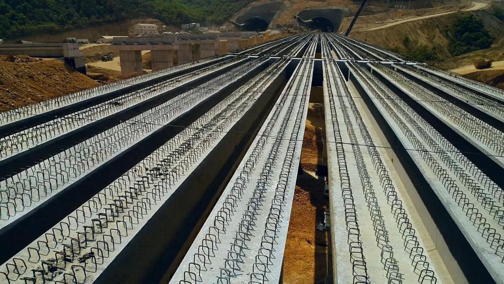 Kuzey Marmara Otoyolunun yapım aşamaları böyle görüntülendi