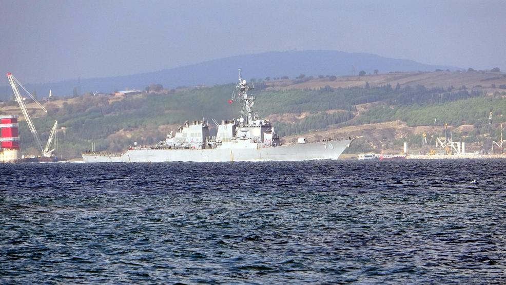 ABD savaş gemisi, Çanakkale Boğazından geçti