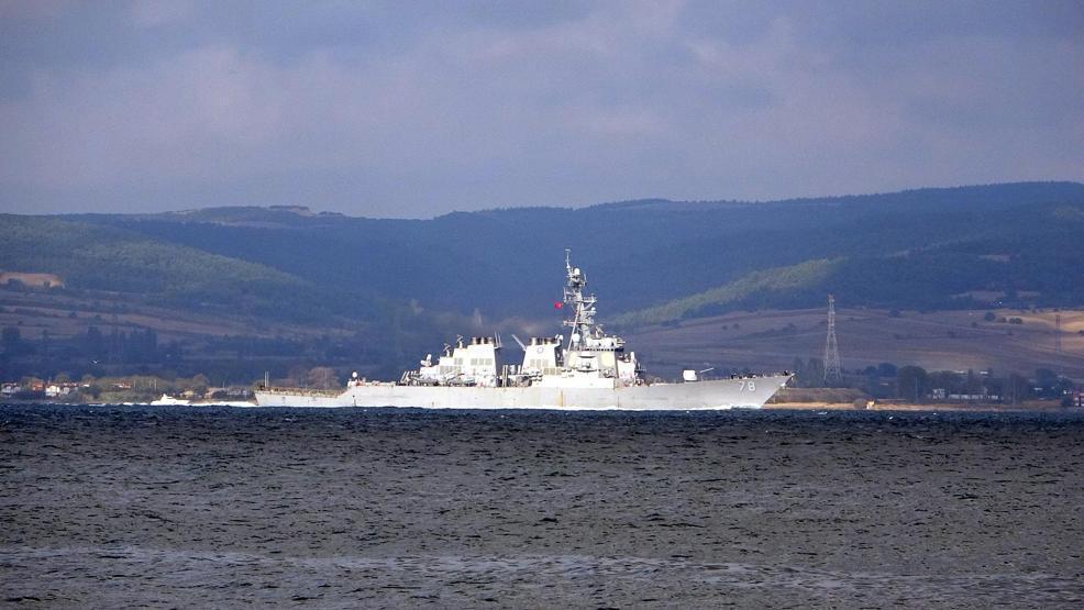 ABD savaş gemisi, Çanakkale Boğazından geçti