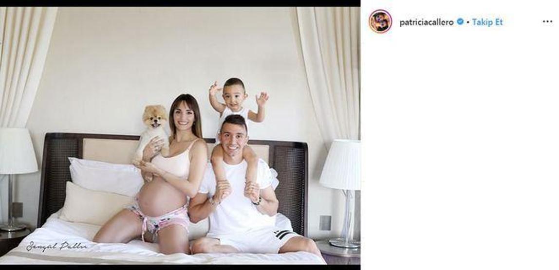 Muslera’nın eşi Patricia doğum öncesi poz verdi