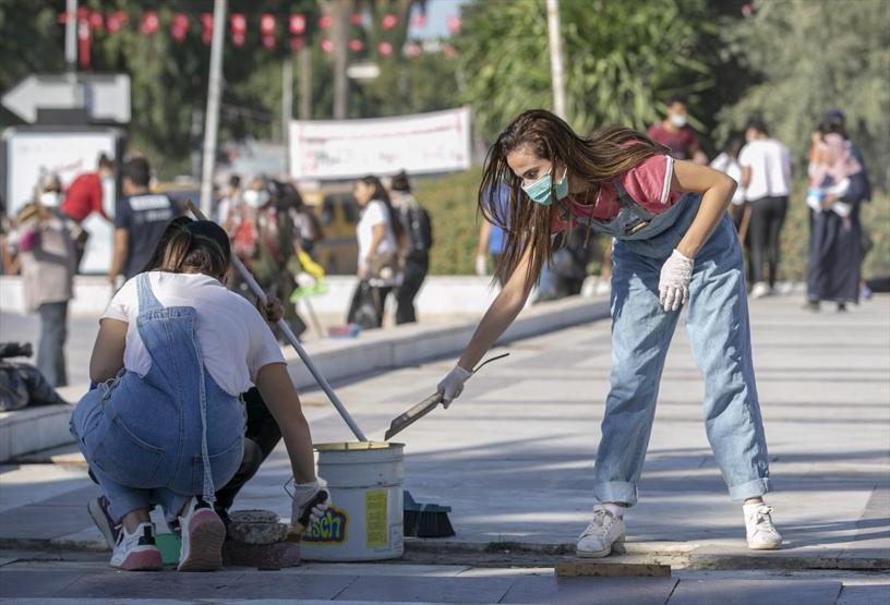 Tunusta temizlik kampanyası