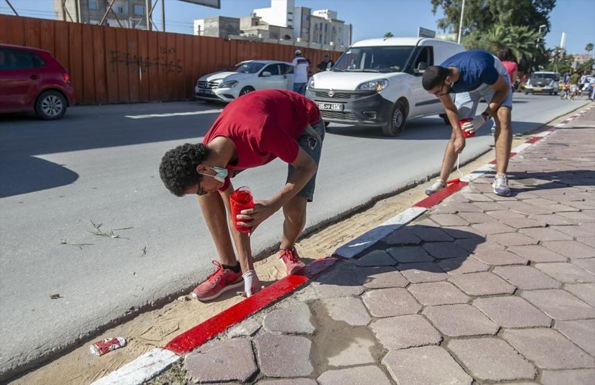 Tunusta temizlik kampanyası
