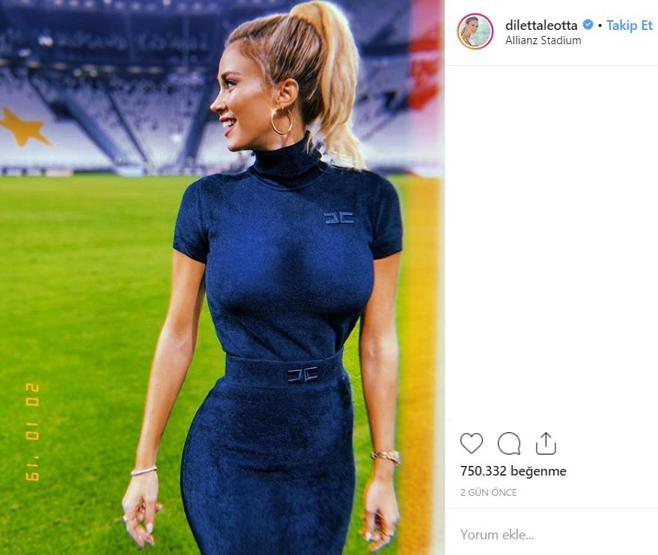 Diletta Leotta gala gecesine damga vurdu