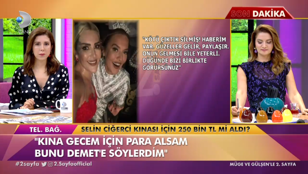 Demet Akalın, Selin Ciğercinin düğününe gitmiyor