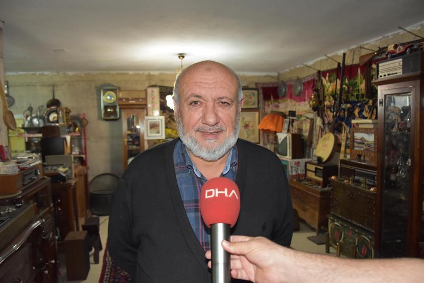 30 yıldır topladığı tarihi eserlerle yaşıyor