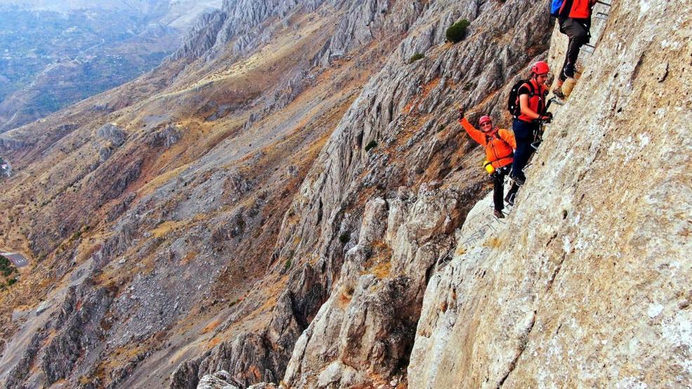 Buraya tırmanmak cesaret istiyor