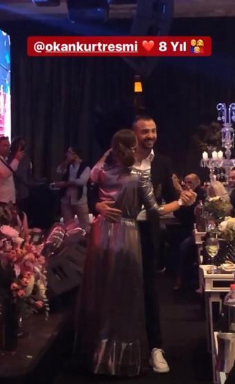 Demet Akalın ve Okan Kurtun 8. yıl kutlamasına yıldız yağdı