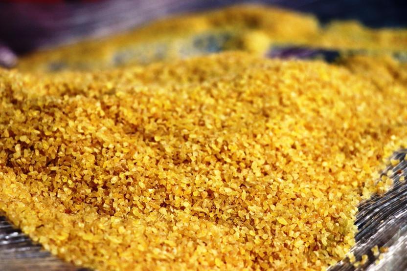 Mezopotamya güneşi bulgur için sıraya girdiler