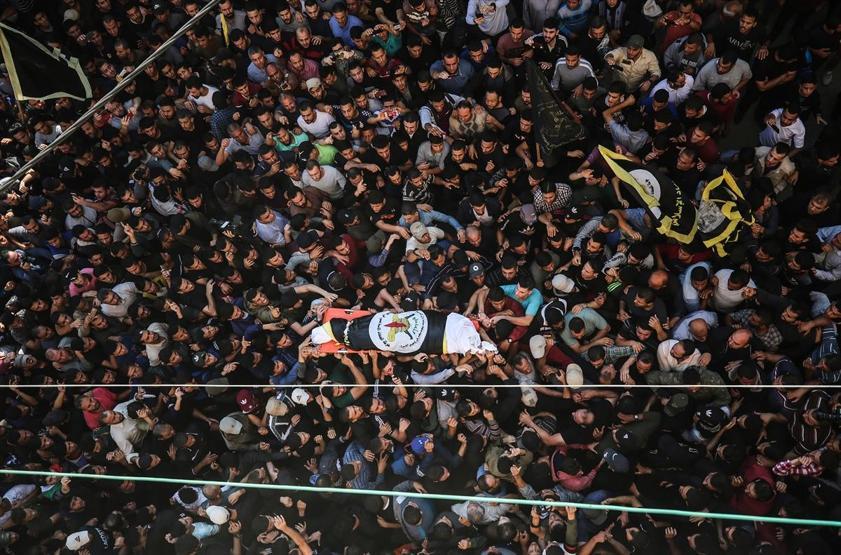 İslami Cihadın komutanlarından Ebul Atanın cenazesi toprağa verildi