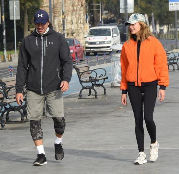 Ece Sükan ile sevgilisi Uğur Güvenin sabah sporu