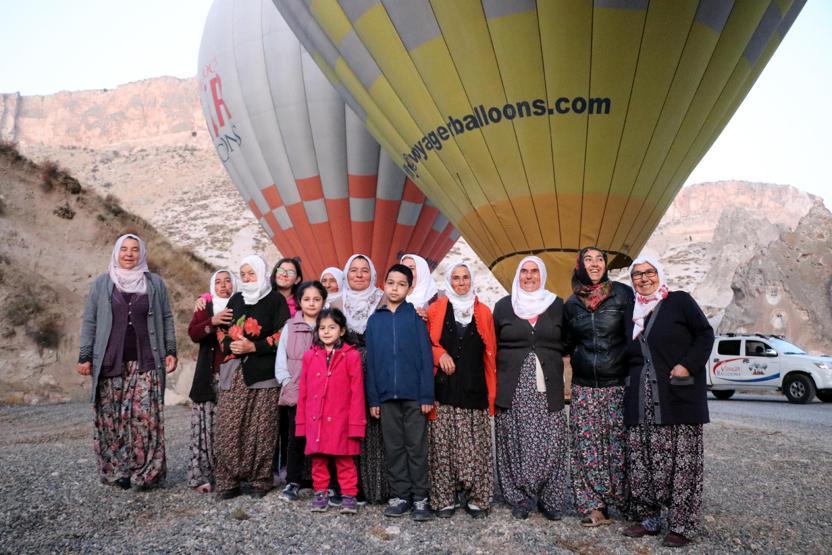 Kayseride ilk kez balon havalandı