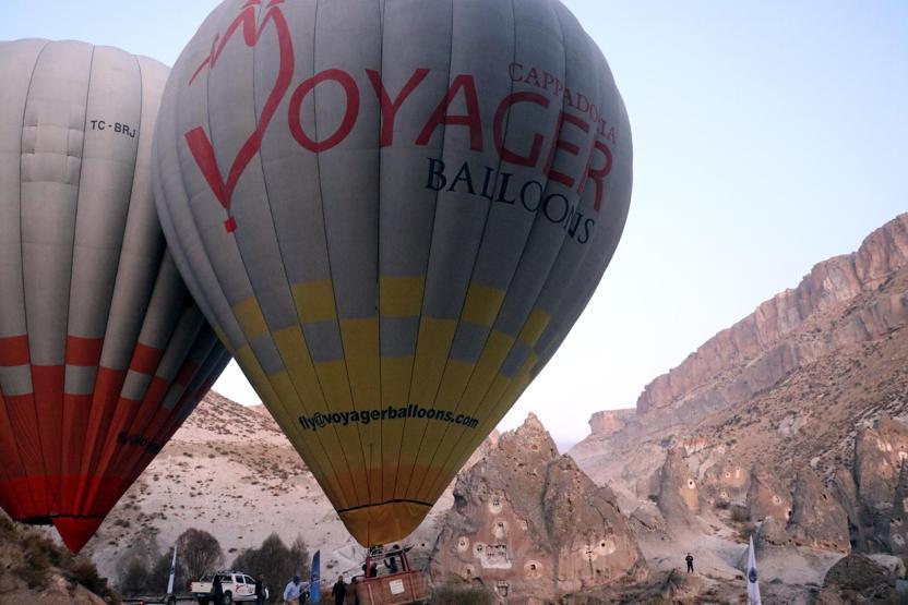 Kayseride ilk kez balon havalandı