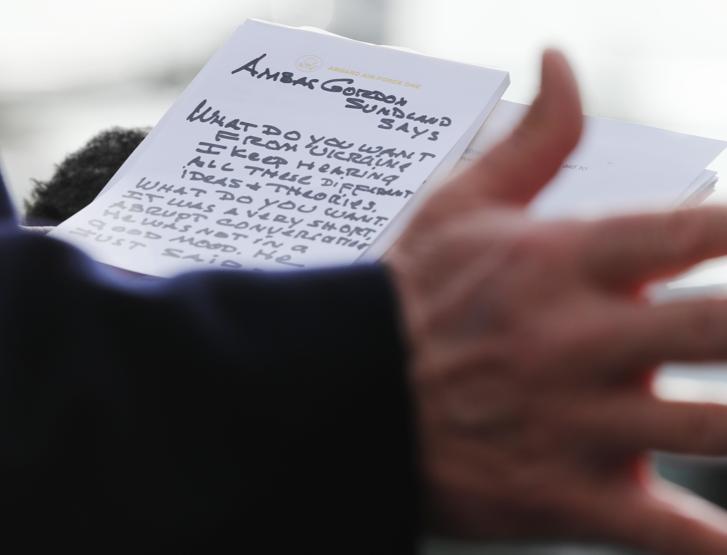 Trumpın defterinde dikkat çeken yazı