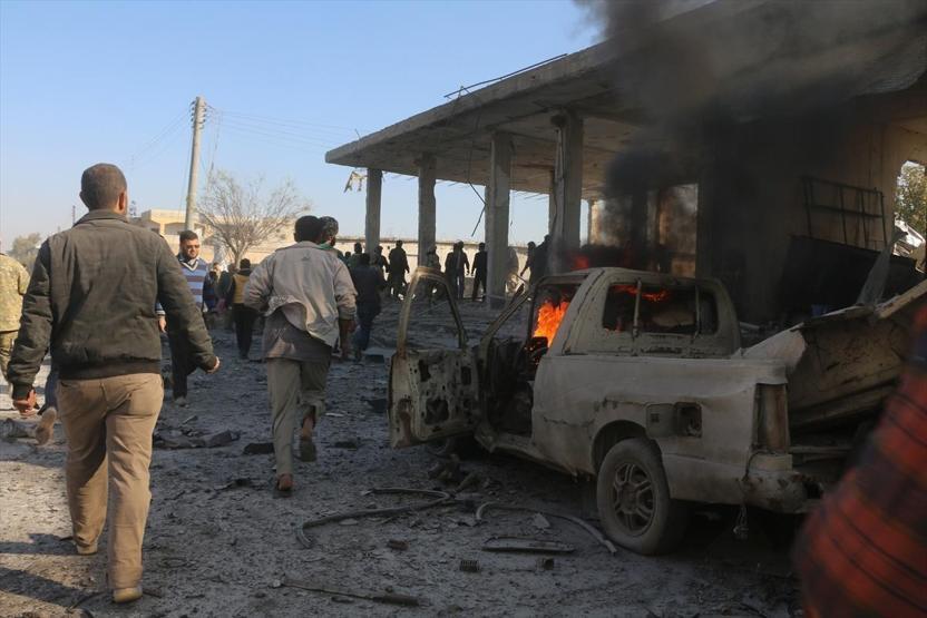 YPG/PKK, Tel Abyadın sanayi bölgesinde sivil halka bombalı araçla saldırdı