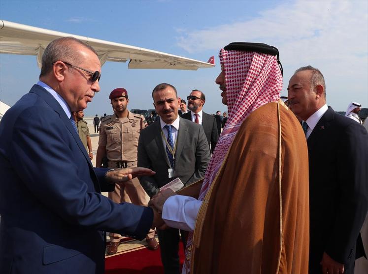 Cumhurbaşkanı Erdoğan Katarda böyle karşılandı