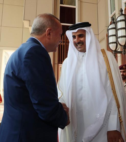 Cumhurbaşkanı Erdoğan Katarda böyle karşılandı