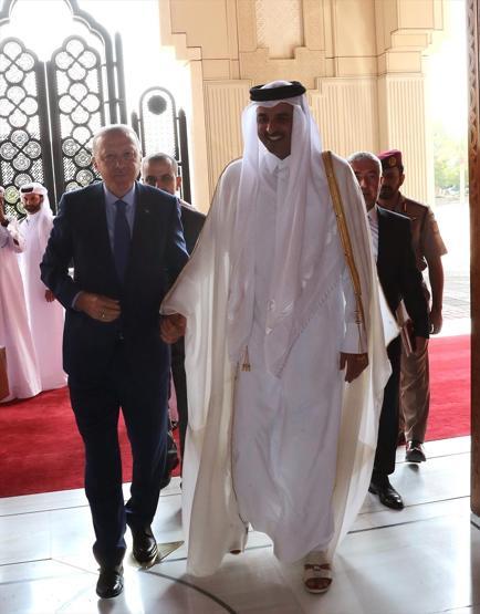Cumhurbaşkanı Erdoğan Katarda böyle karşılandı
