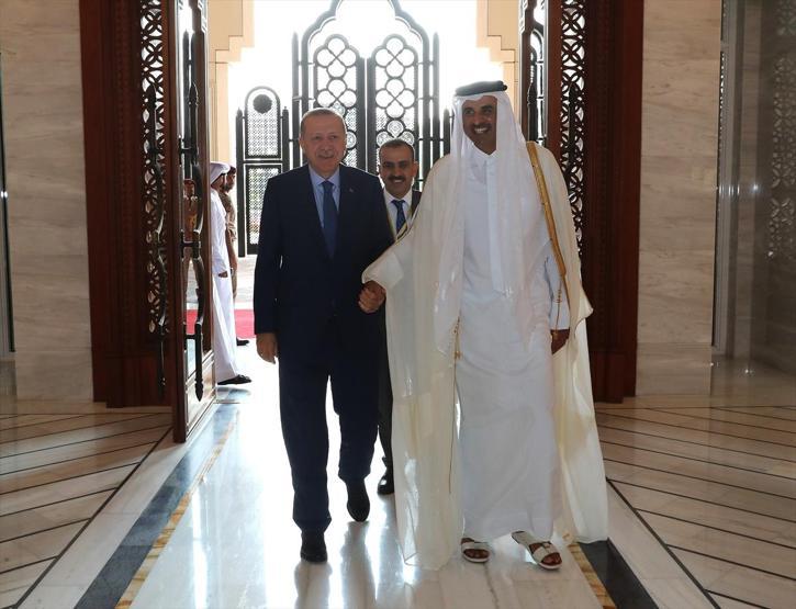 Cumhurbaşkanı Erdoğan Katarda böyle karşılandı