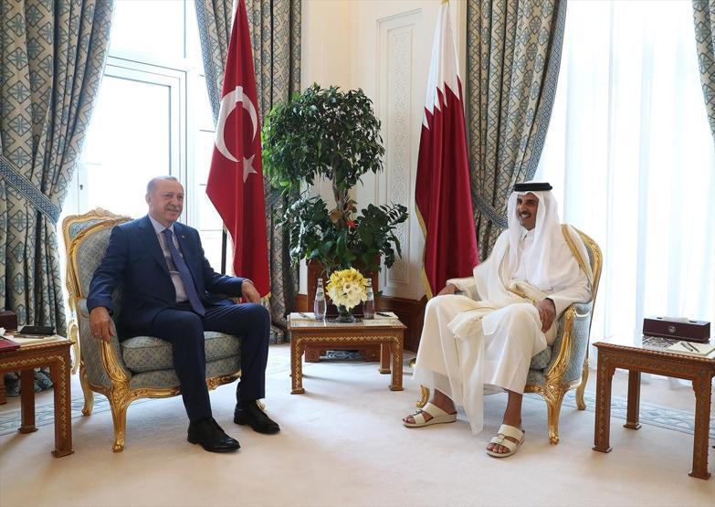 Cumhurbaşkanı Erdoğan Katarda böyle karşılandı