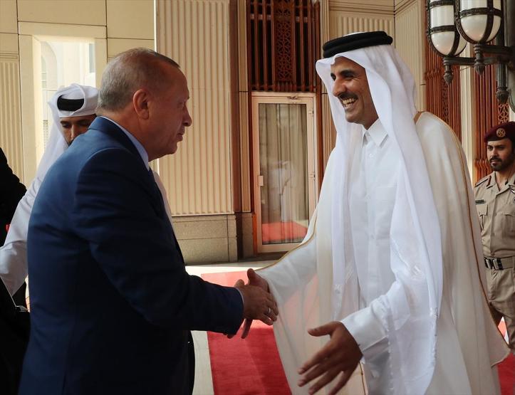Cumhurbaşkanı Erdoğan Katarda böyle karşılandı