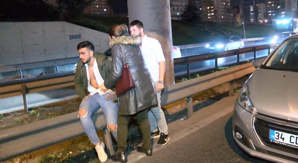 D-100de korkunç kaza Gözyaşlarını tutamadı