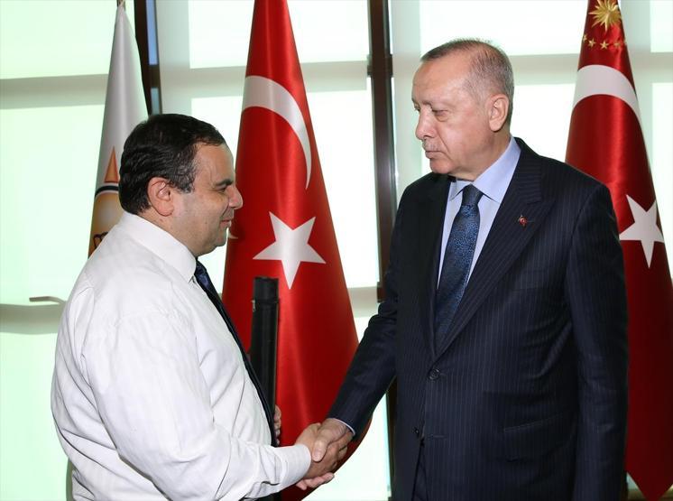 Cumhurbaşkanı Erdoğan sporcular kabul etti