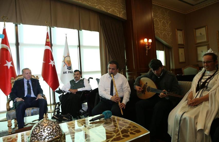 Cumhurbaşkanı Erdoğan sporcular kabul etti