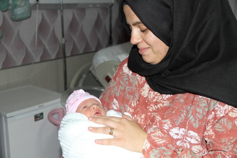 Şehidin bebeğine vasiyet ettiği isim verildi