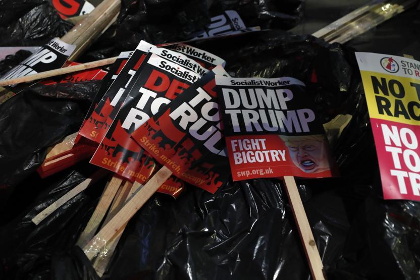 Londrada Trumpa tepki