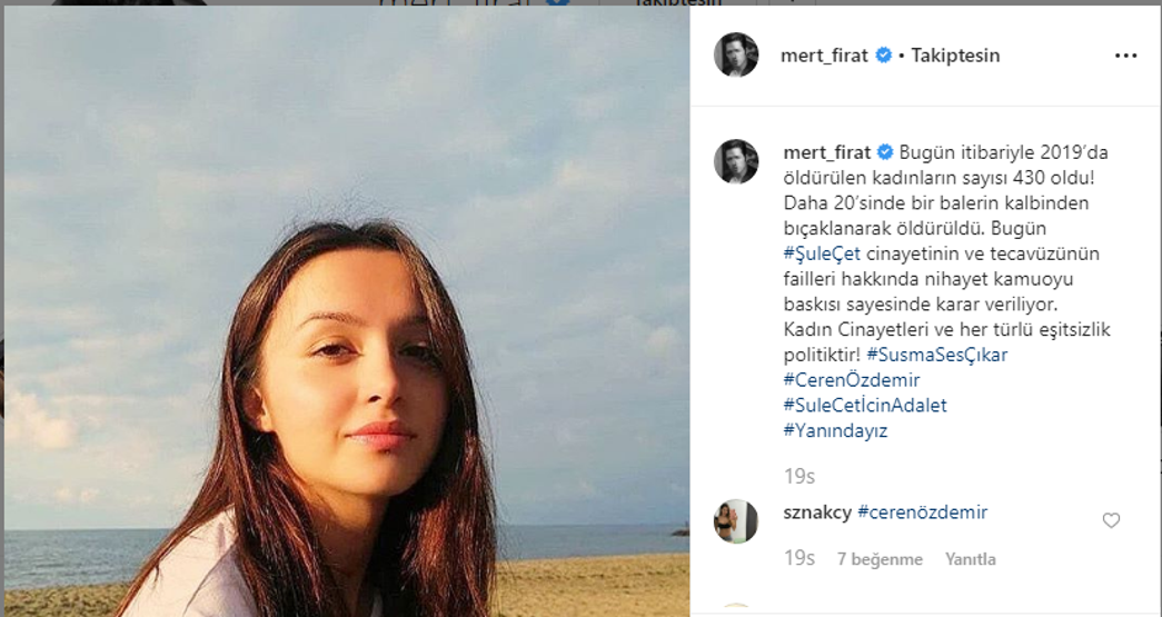 Ceren Özdemirin ölümü Türkiyeyi yasa boğdu... Ünlü isimlerden tepki yağdı