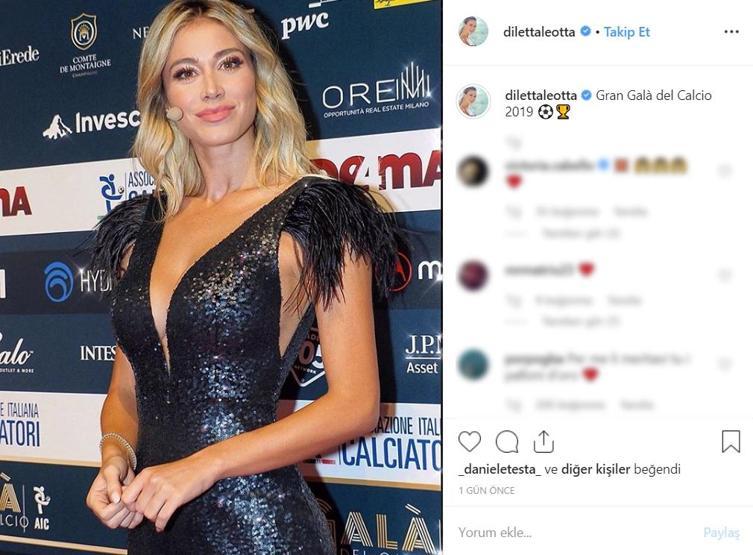 Diletta Leotta gala gecesine damga vurdu