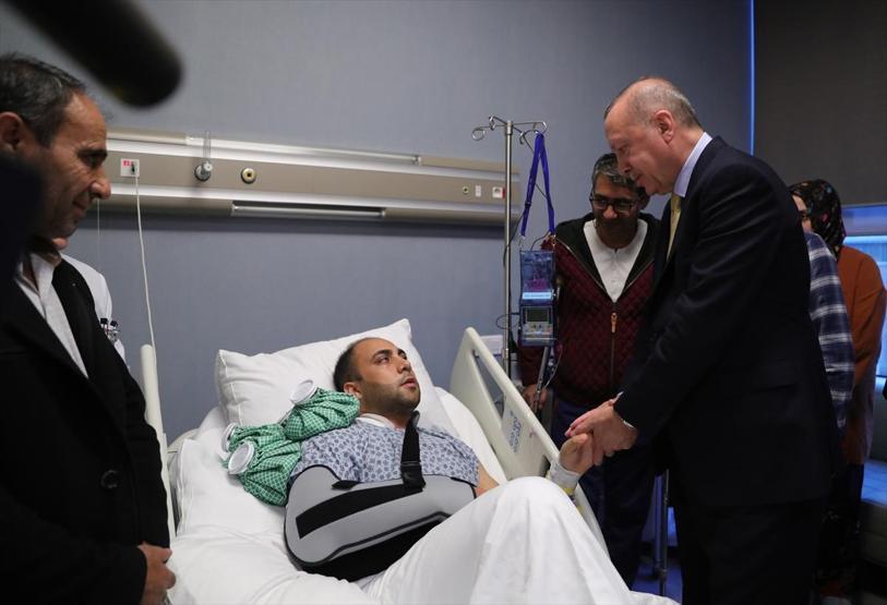 Cumhurbaşkanı Erdoğan, hasta ziyaretlerinde bulundu
