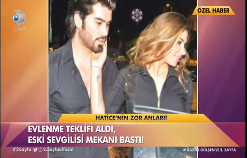 Haticenin zor anları Eski sevgilisi mekan bastı
