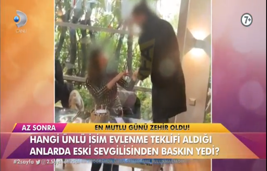 Haticenin zor anları Eski sevgilisi mekan bastı