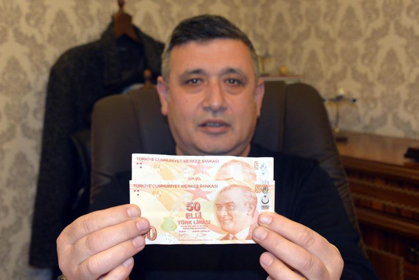 Hatalı basılan para için 50 bin lira istiyor