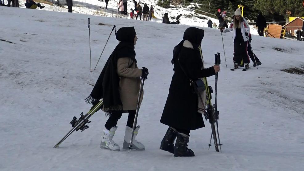 Uludağda 2 kilometrelik kuyruk oluştu