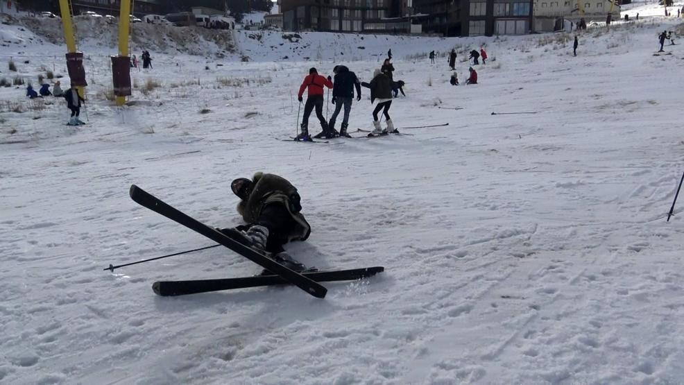 Uludağda 2 kilometrelik kuyruk oluştu