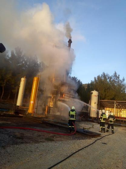 Ham petrol tankında korkutan yangın