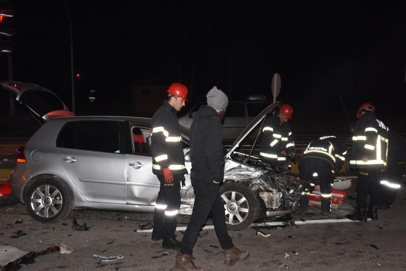 Şüpheli kovalayan polisler kaza yaptı: 2si polis, 3 yaralı