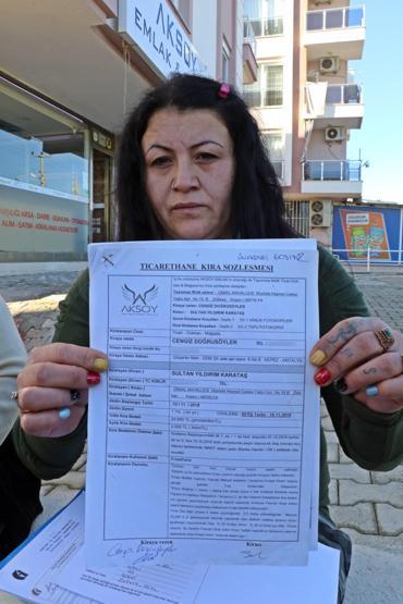 2 aylık kira için iş yerine icra gelen kadın sinir krizi geçirdi